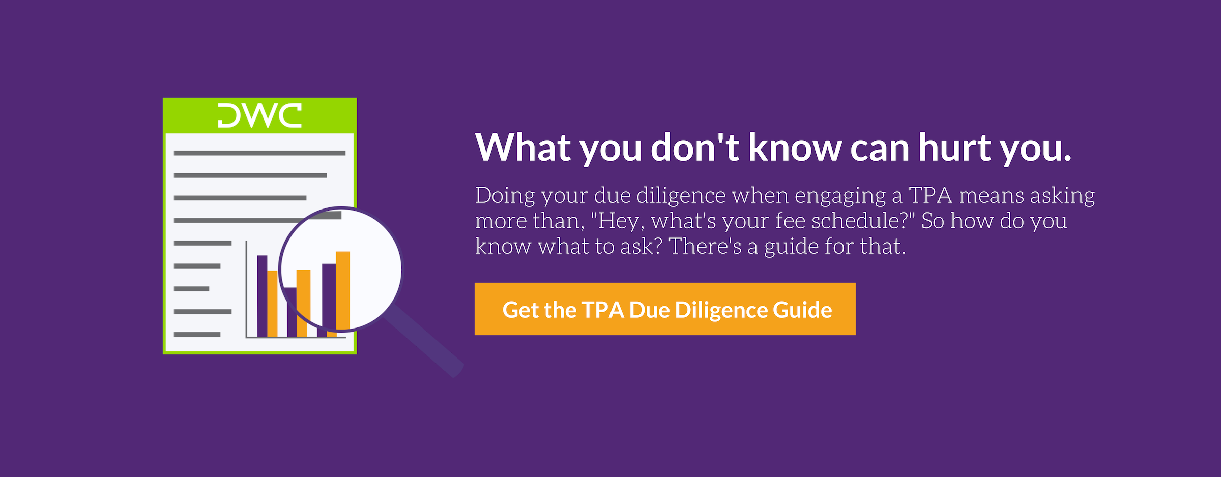 Download DWC's TPA Due Diligence Guide Here