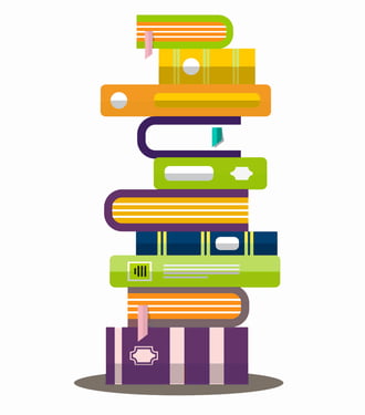 Piled Books Vector Graphic_Fiduciary Duties Due Diligence