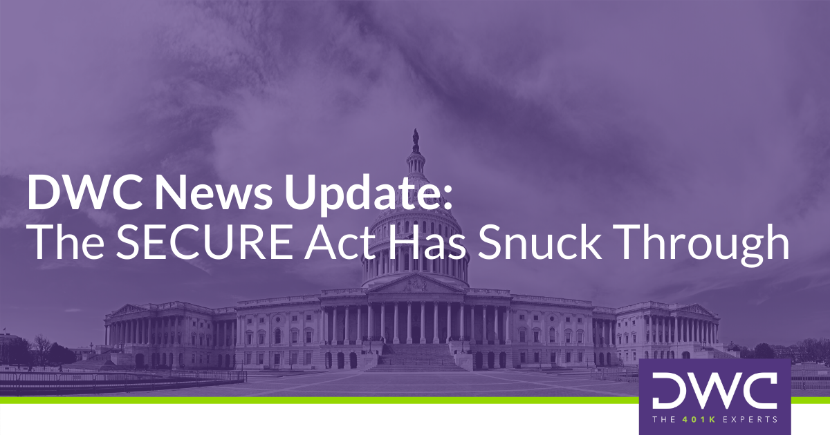 SECURE Act_12.20.2019_News Update Blog Header Image